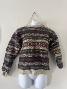 Classic Fair Isle Knit Sweater - Multicolor Etchings Brand.